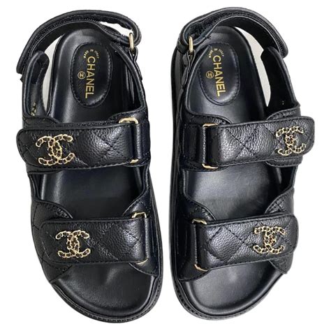 chanel chain sandals 2019|Chanel velcro sandals australia price.